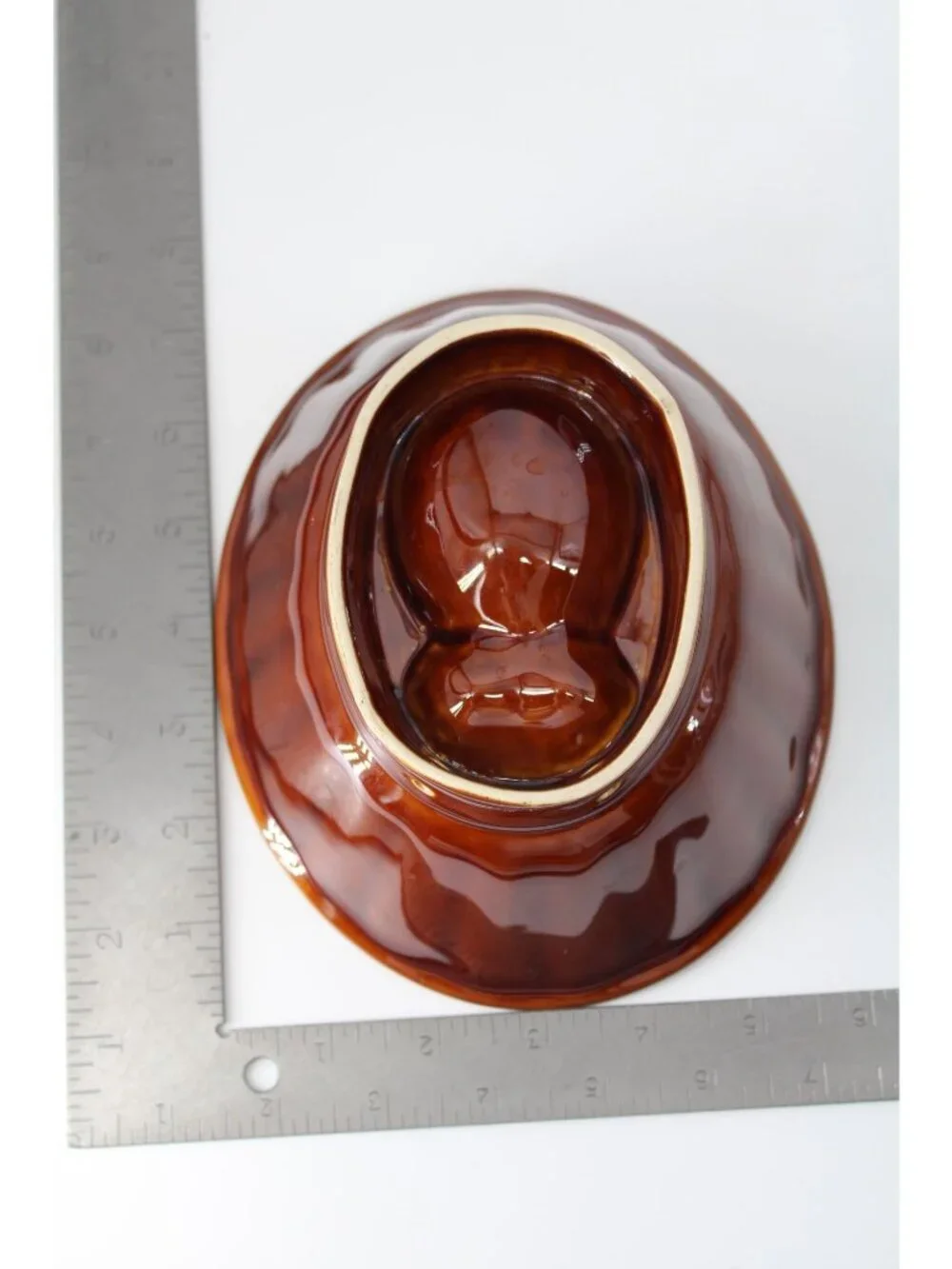 Williams Sonoma Pineapple Mold Brown Glaze Stoneware Ceramic 94609
